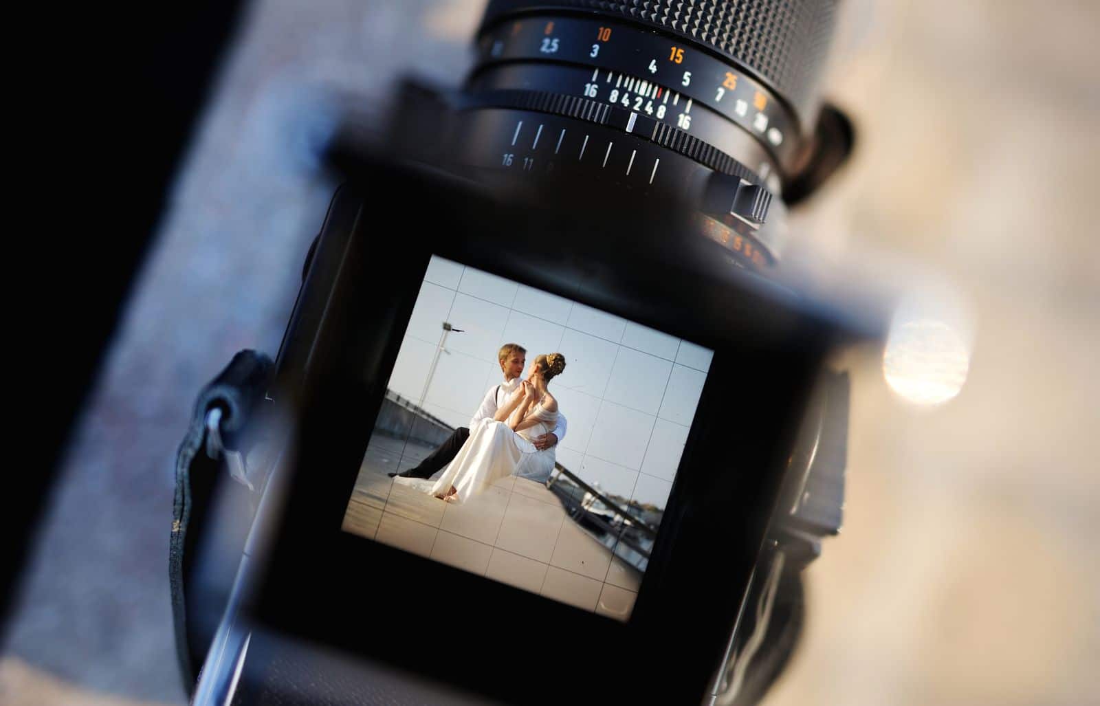Kamera Fotograf Brautpaar