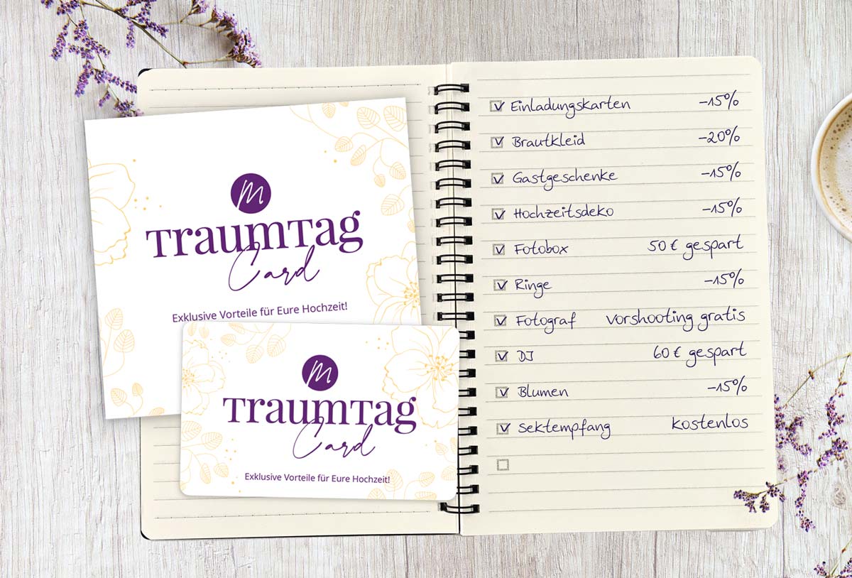 TraumtagCard - Exklusive Vorteile für eure Hochzeit