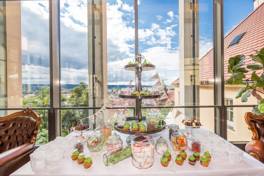 Hochzeit im Schloßcafé auf dem Schloss Sonnenstein in Pirna