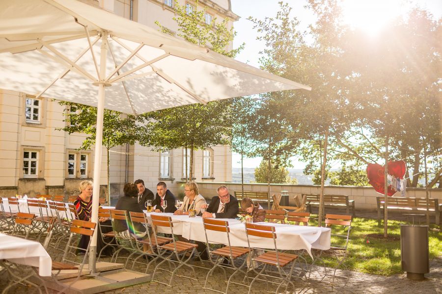 Hochzeit im Schloßcafé auf dem Schloss Sonnenstein in Pirna