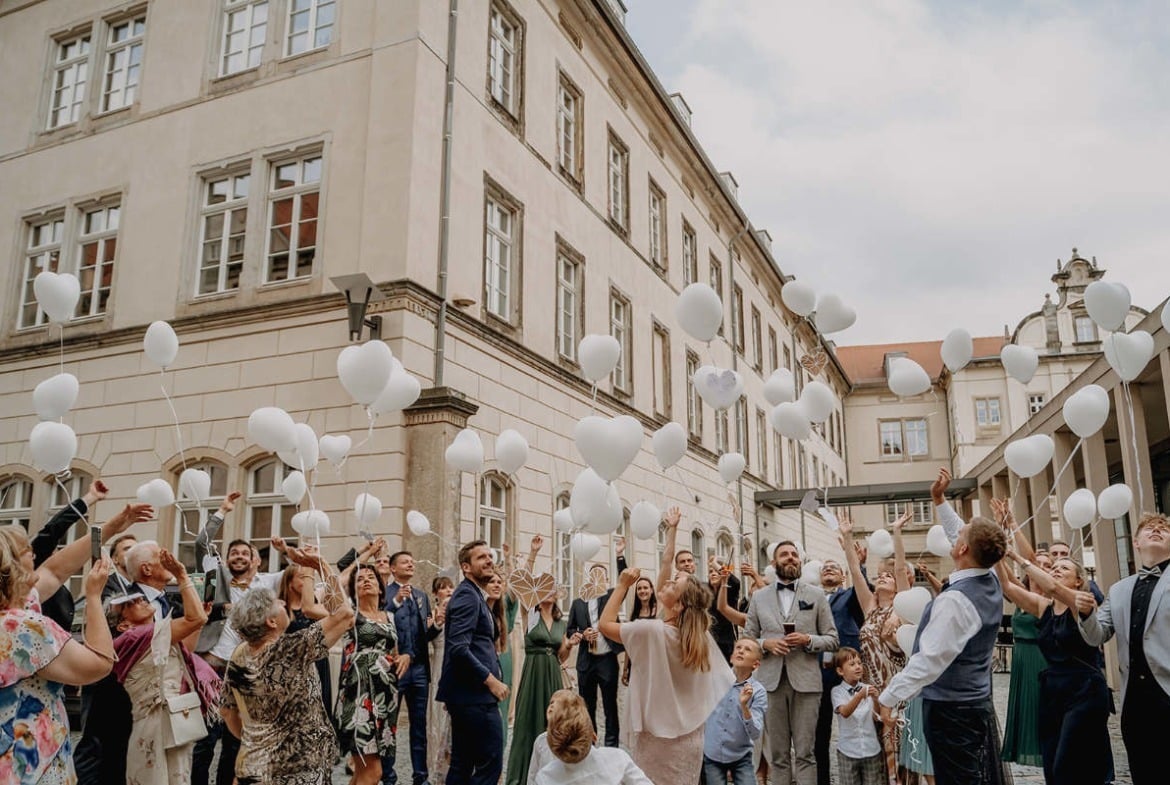 Hochzeit im Schloßcafé auf dem Schloss Sonnenstein in Pirna
