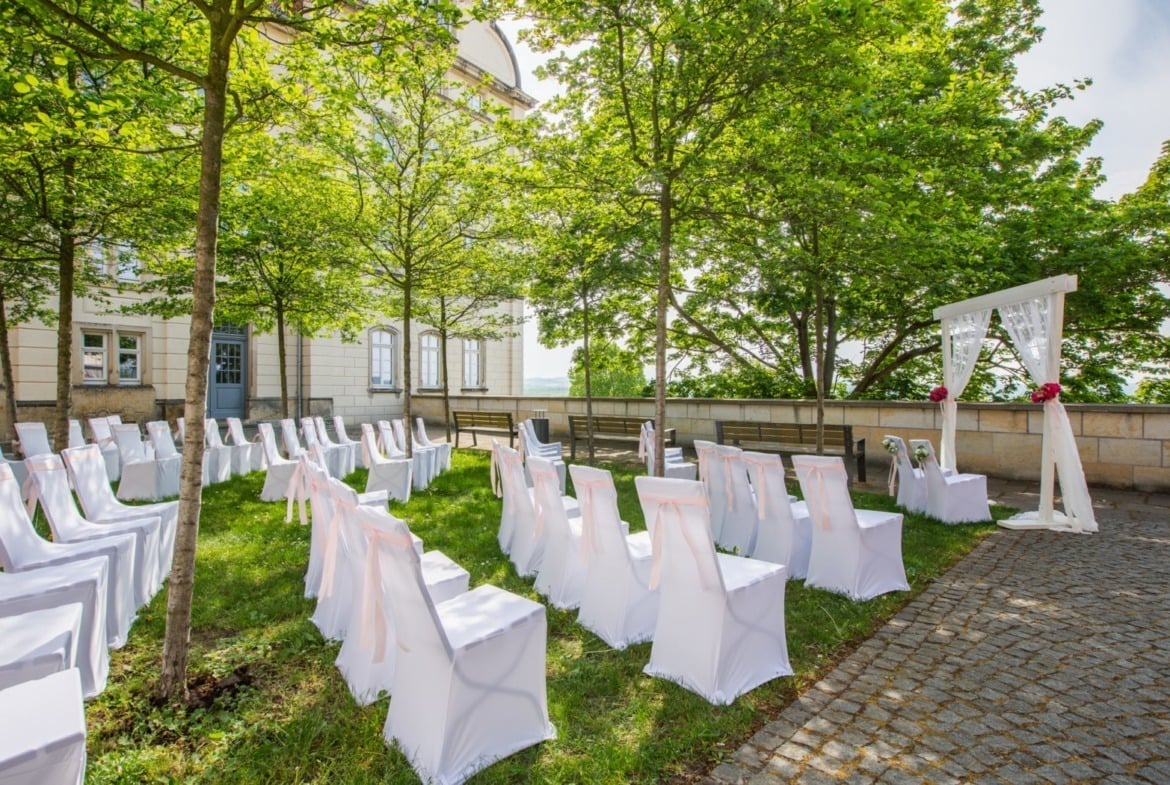 Hochzeit im Schloßcafé auf dem Schloss Sonnenstein in Pirna