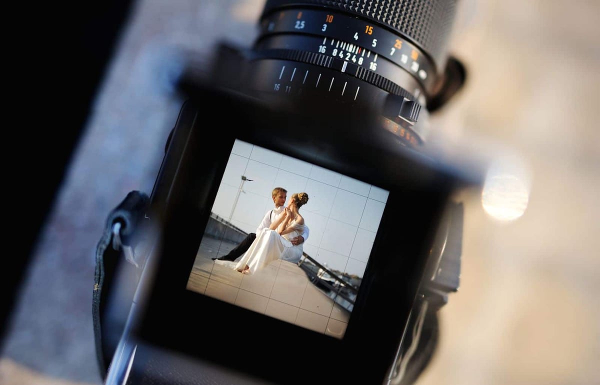 Kamera Fotograf Brautpaar