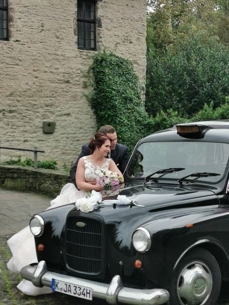 Hochzeitsauto in weiss Princess-Rolls Royce mit Driver oder Fotografen