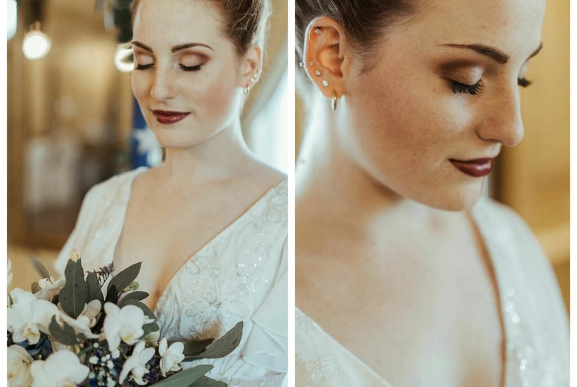 Brautstyling, Make-up und Haarstyling. Mobile Make-up Artist