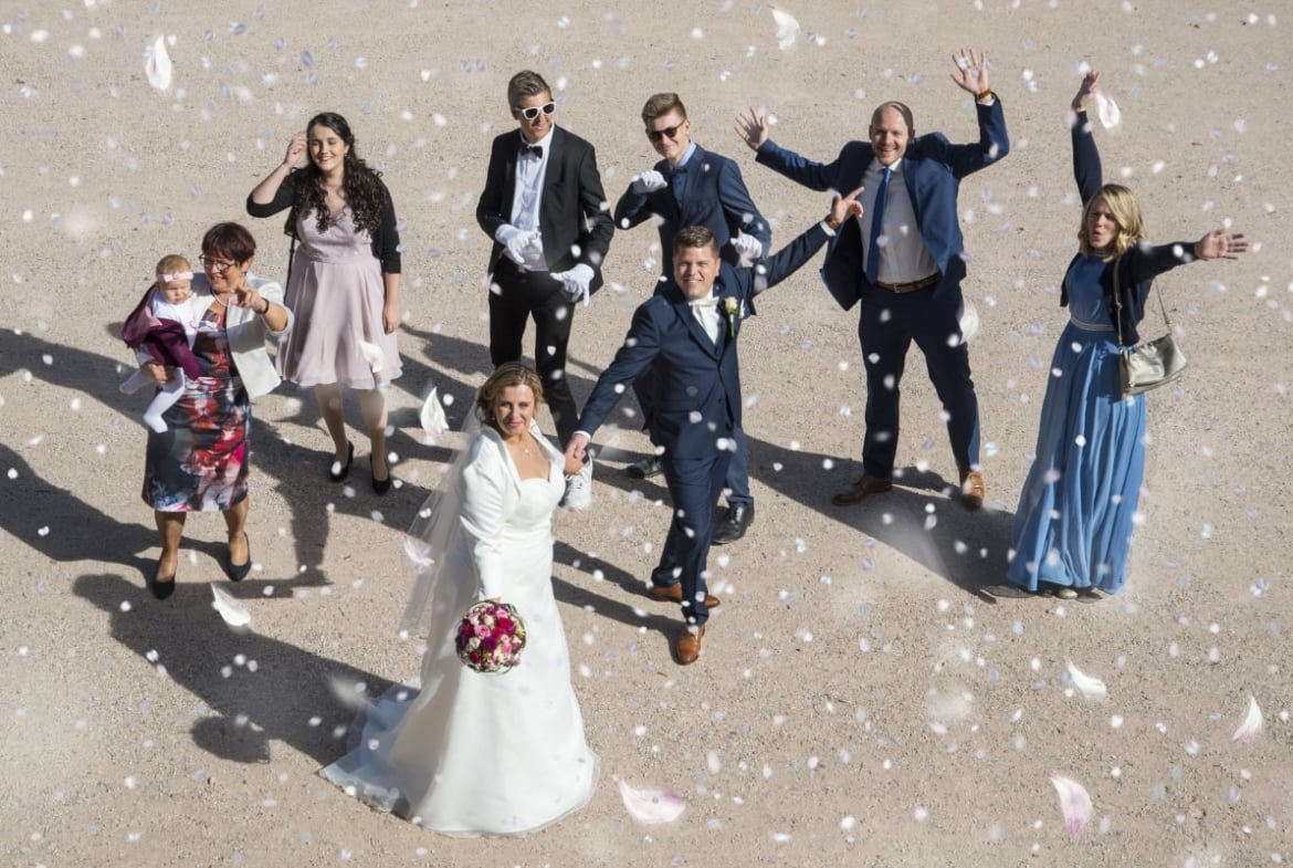Hochzeitsfotos, ganztägige Reportage, Hochzeitsportraits
