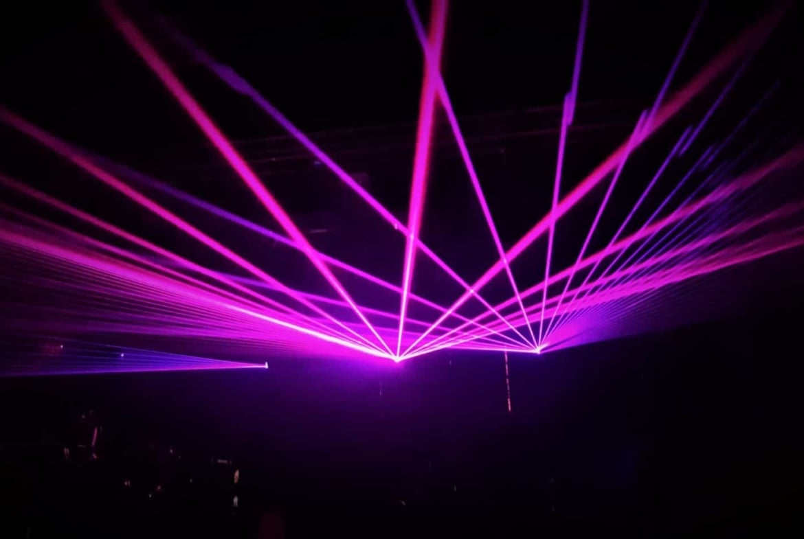 Professionelle Lasershow