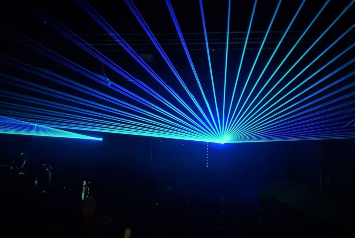 Professionelle Lasershow