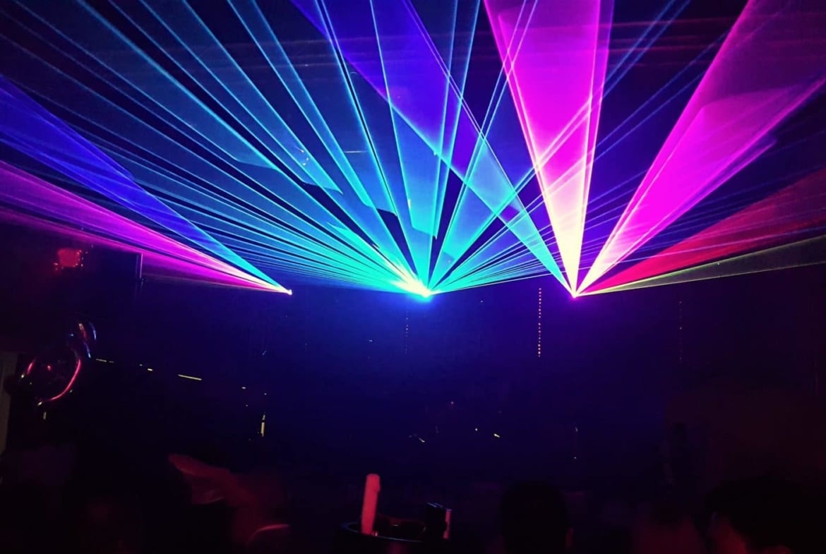 Professionelle Lasershow