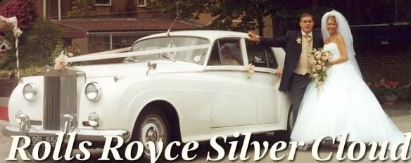 Hochzeitsauto in weiss Princess-Rolls Royce mit Driver oder Fotografen