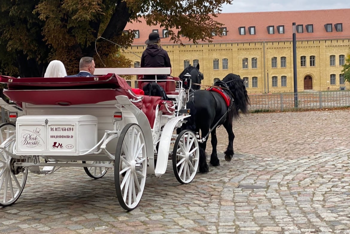 Hochzeitskutsche Pferdekutsche