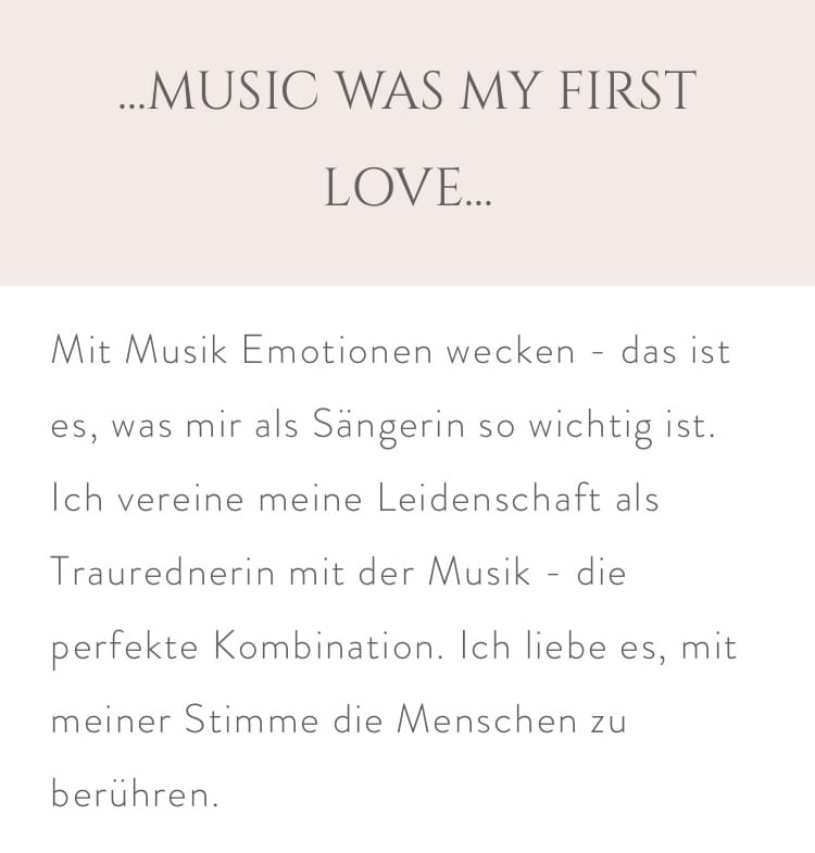 Freie Traurednerin und Hochzeitssängerin