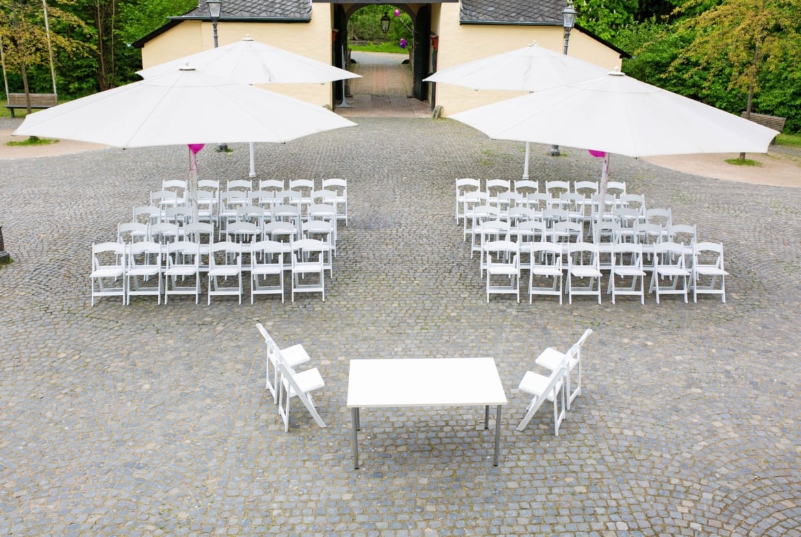 Hochzeit im romantischen Schloss