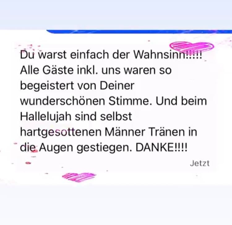 Sängerin Bine Trinker (Hochzeitssängerin aus München)