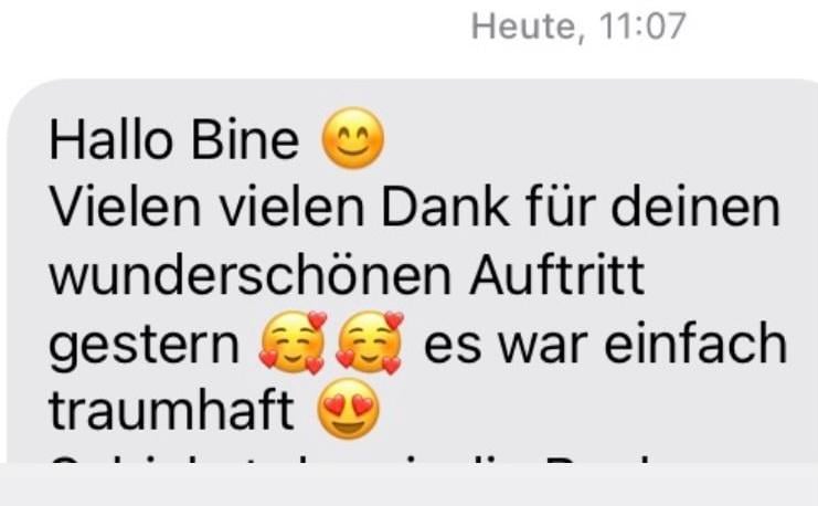 Sängerin Bine Trinker (Hochzeitssängerin aus München)