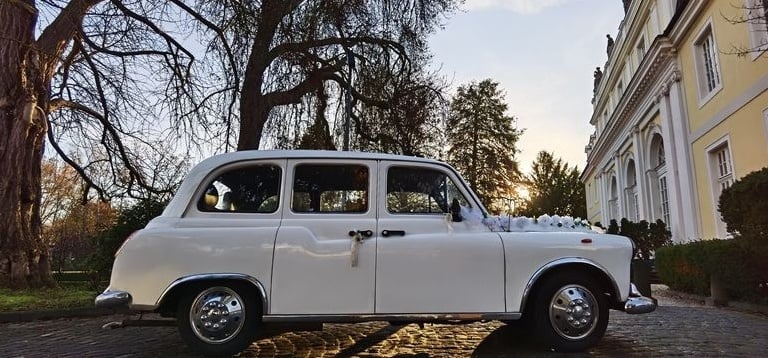 Hochzeitsauto in weiss Princess-Rolls Royce mit Driver oder Fotografen