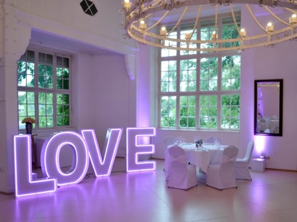 XXL Leuchtbuchstaben LOVE | Mr&Mrs | mit Blumen etc.