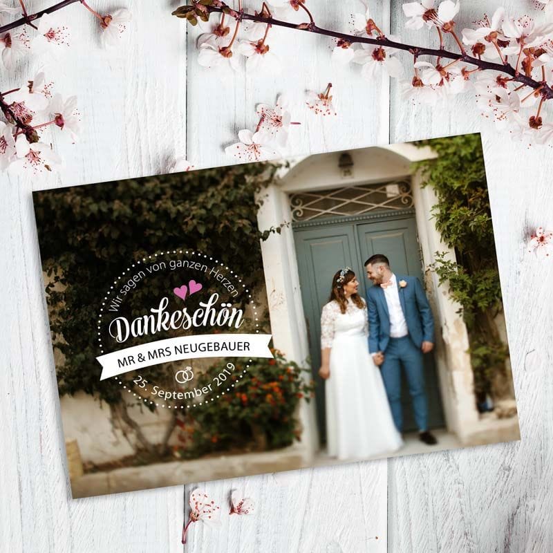 Danksagung Hochzeit Herzklopfen