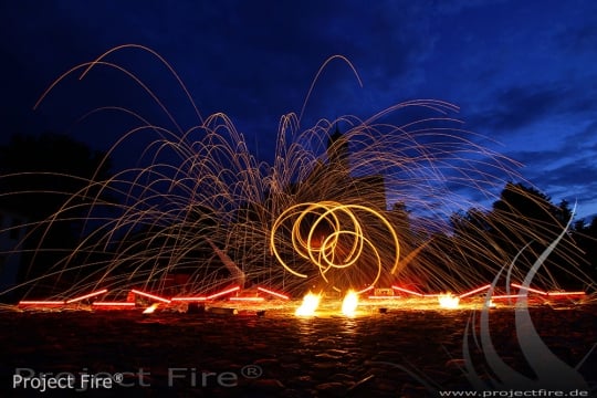 Project Fire Hochzeit Feuershow