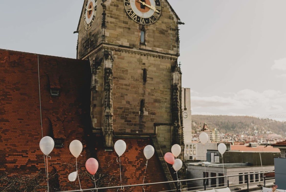 Heiraten am Schillerplatz mit wunderschöner Dachterrasse