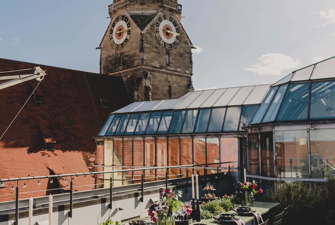 Heiraten am Schillerplatz mit wunderschöner Dachterrasse