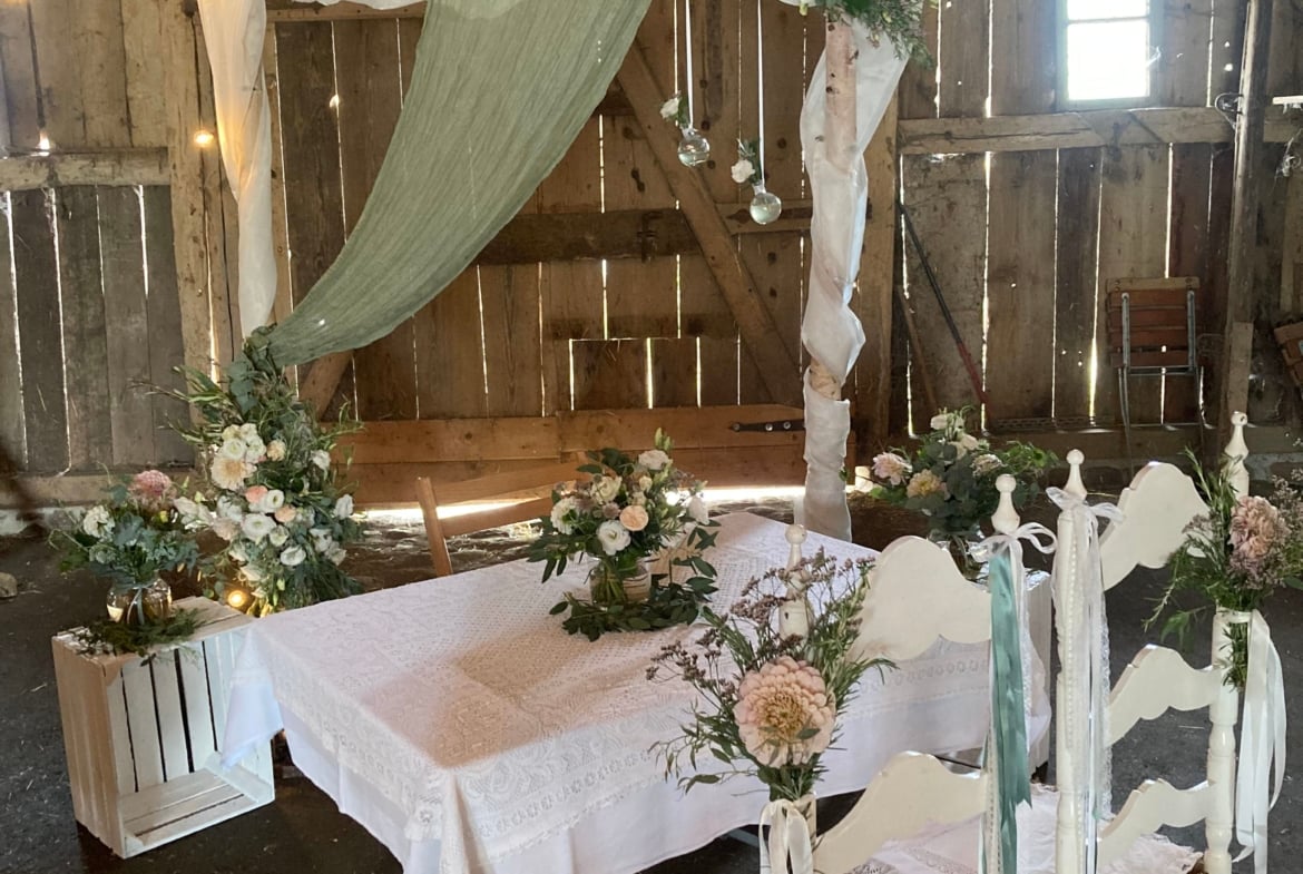 Hochzeit auf dem Bauernhof