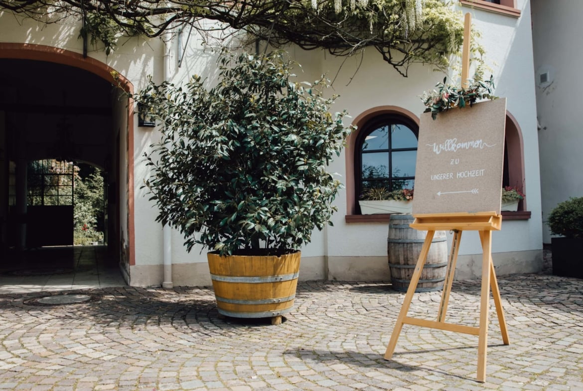 Vintage-Hochzeitslocation Weingut Hahn in Rheinhessen