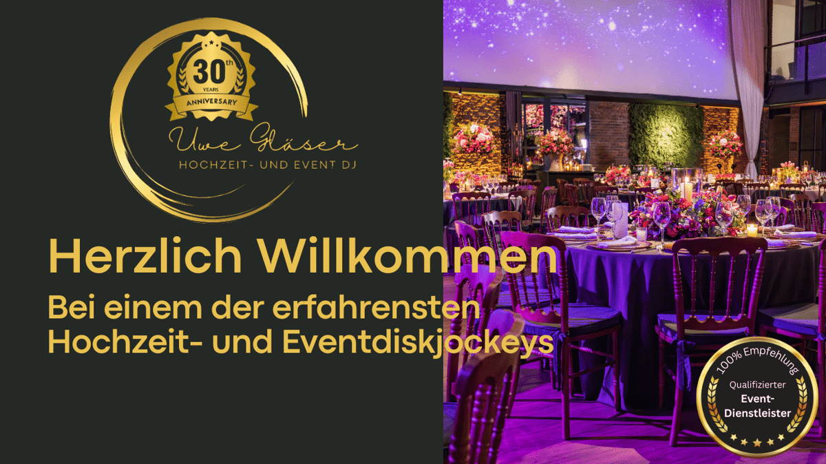 Dein professioneller Hochzeits- und Event-DJ Uwe Gläser