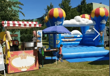 Flippy-Hopp Hüpfburg zur Hochzeit für Kinder und Erwachsene