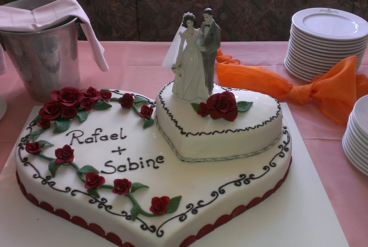 Hochzeit auf Burgruine im Erzgebirge