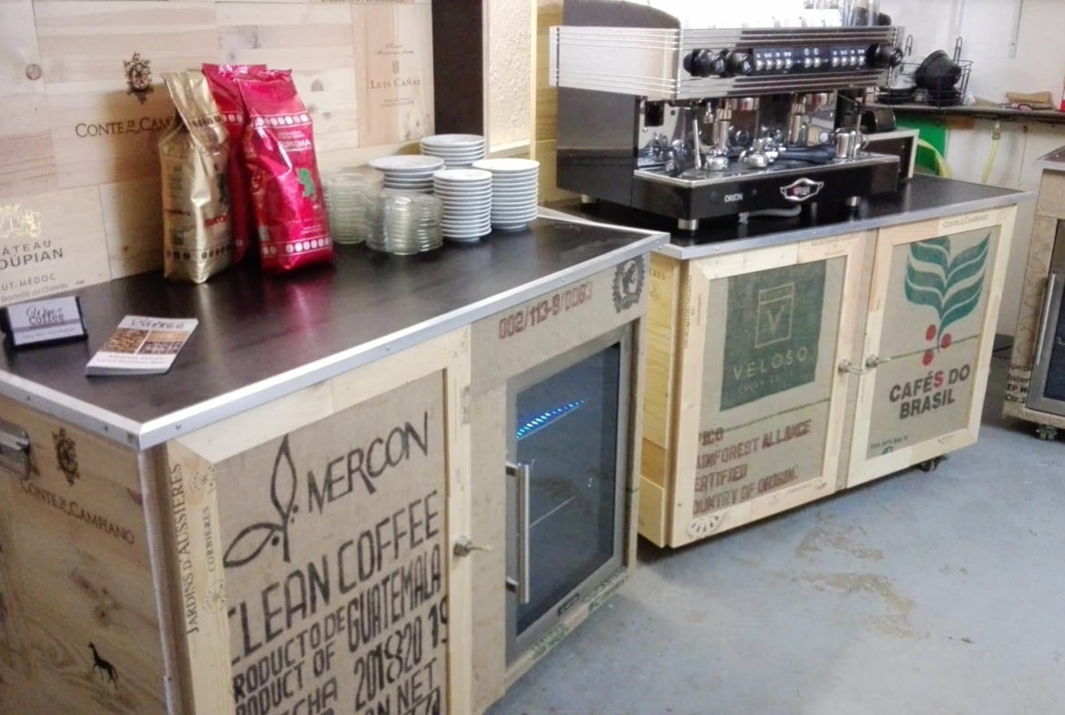 mobile Wein- und Kaffeebar