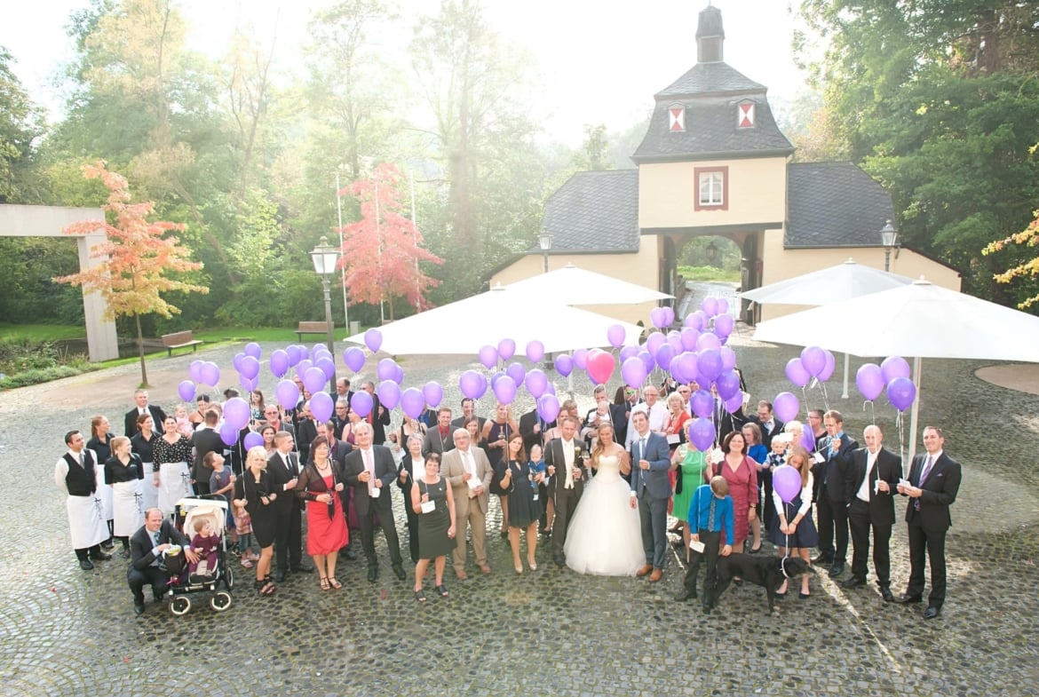 Hochzeit im romantischen Schloss