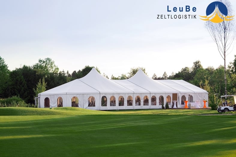 Hochzeitszelt 10 x 24m für 150 bis 250 Personen je nach Bestuhlungsart