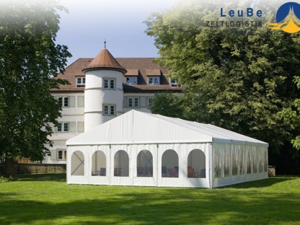 Hochzeitszelt 10 x 24m für 150 bis 250 Personen je nach Bestuhlungsart