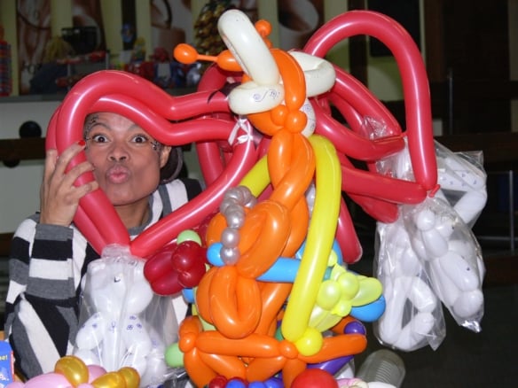 Clown lucy Spaß und Unterhaltung für ihre kleinen Gäste