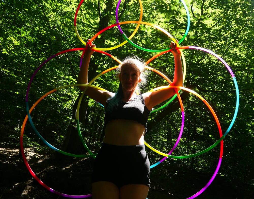 LED SHOW Hula Hoop Hochzeit Event Geburtstag Firmenfeier