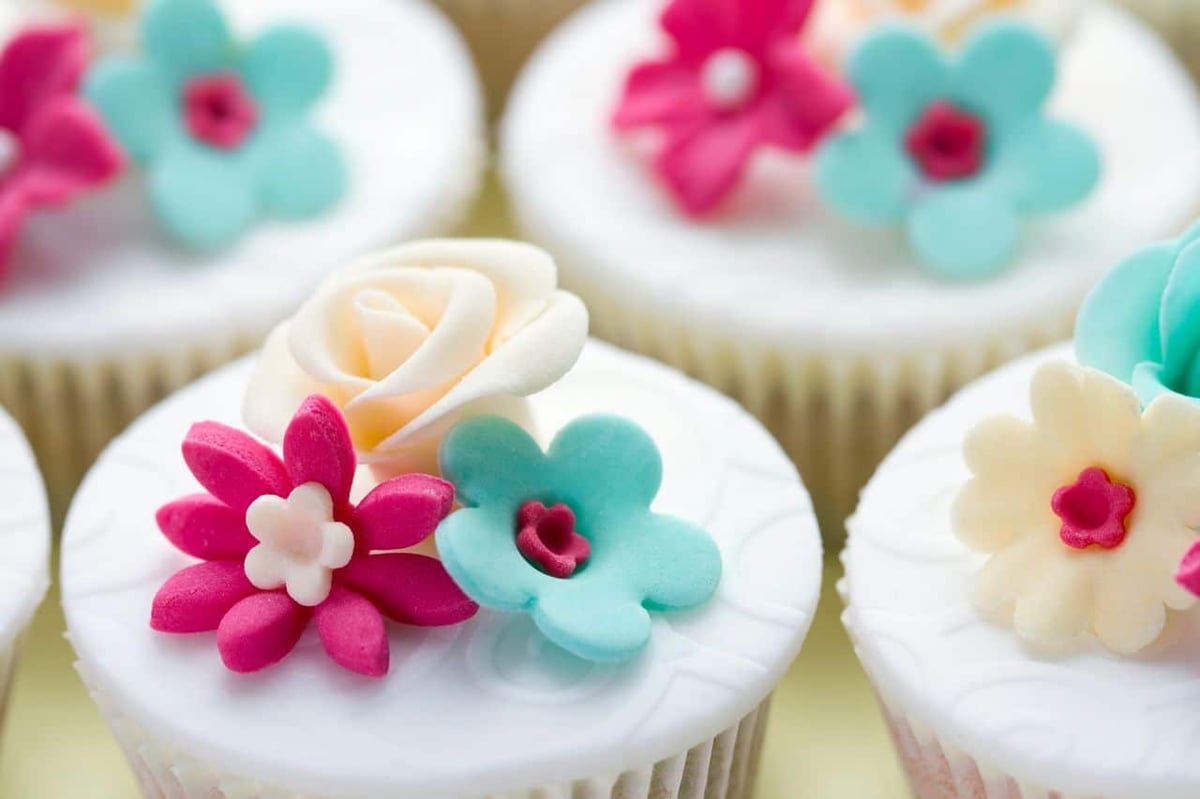 Cupcake mit Dekoration