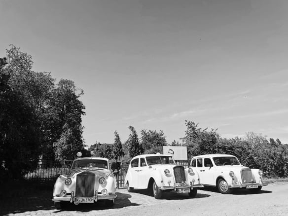 Hochzeitsautos in weiss – London Taxi – Wedding Rolls Royce
