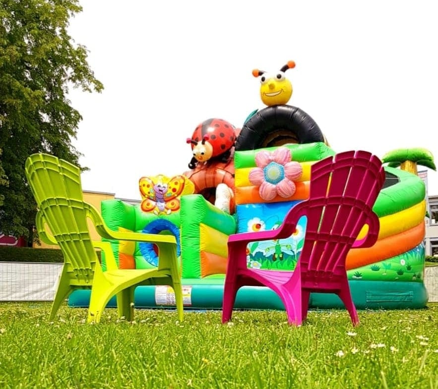 Flippy-Hopp Hüpfburg zur Hochzeit für Kinder und Erwachsene