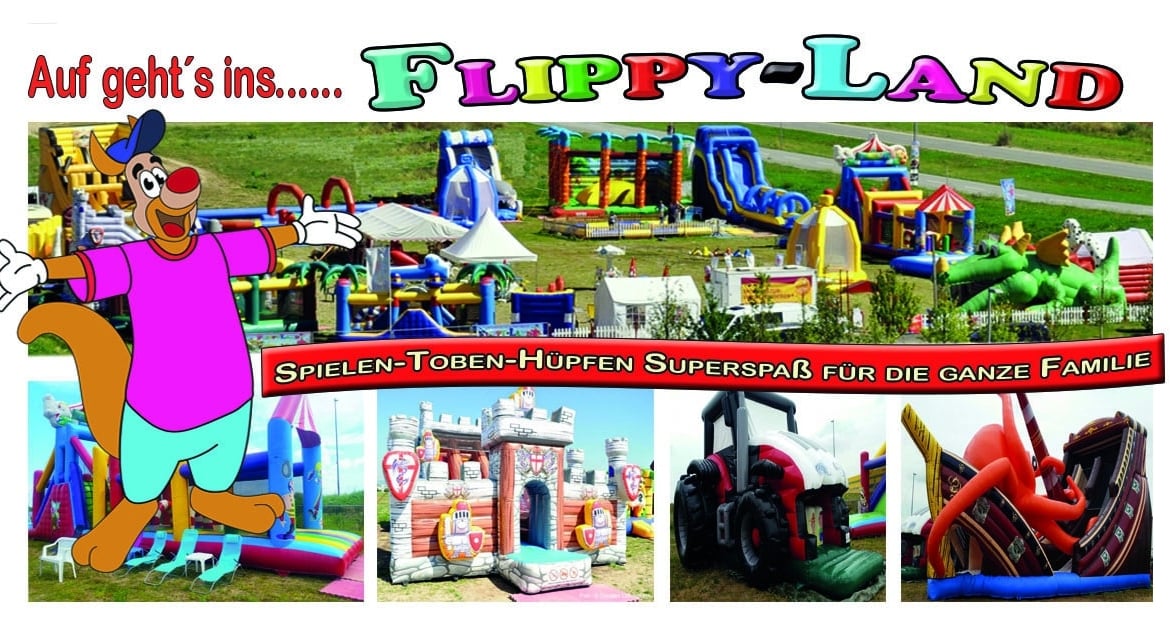 Flippy-Hopp Hüpfburg zur Hochzeit für Kinder und Erwachsene