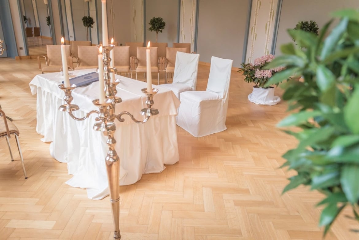 Hochzeit im Blauen Saal des Königlichen Kurhauses Bad Elster