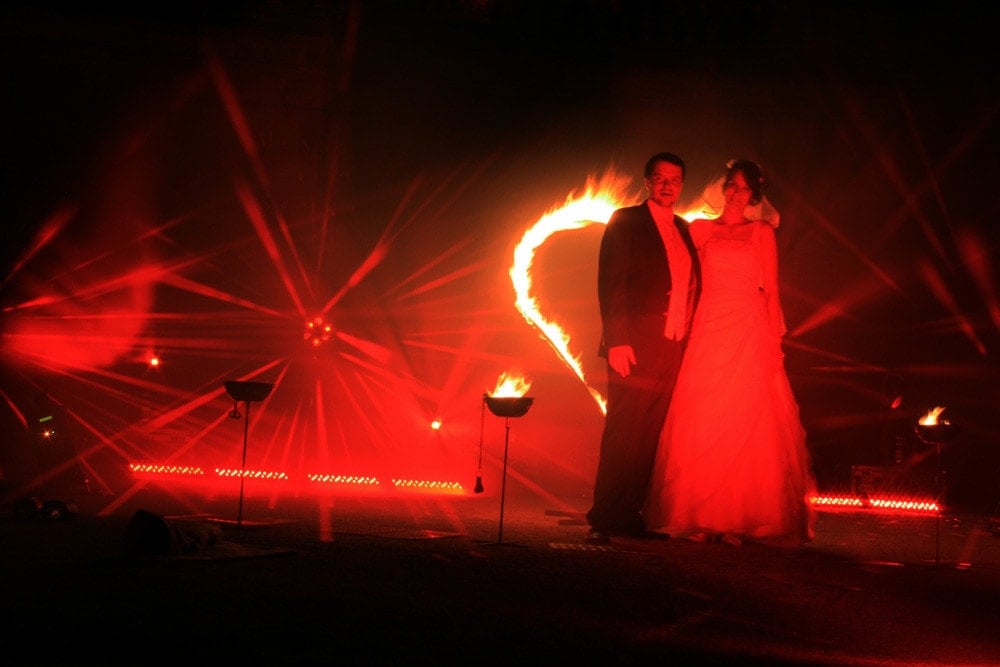 Project Fire Hochzeit Feuershow