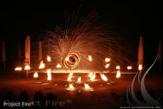 Project Fire Hochzeit Feuershow