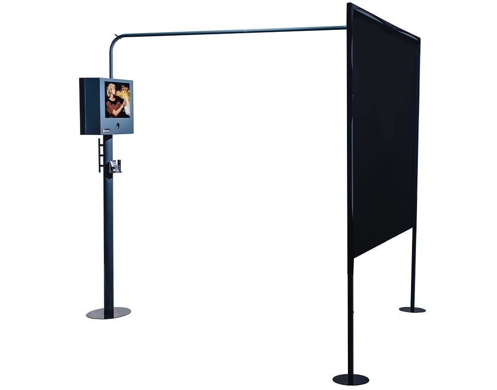 Instamat – Premium Fotobox mit großem Bildschirm.