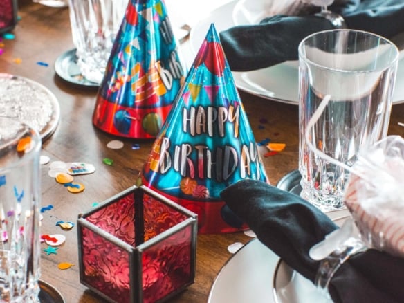 Partydekoration für einen Geburtstag