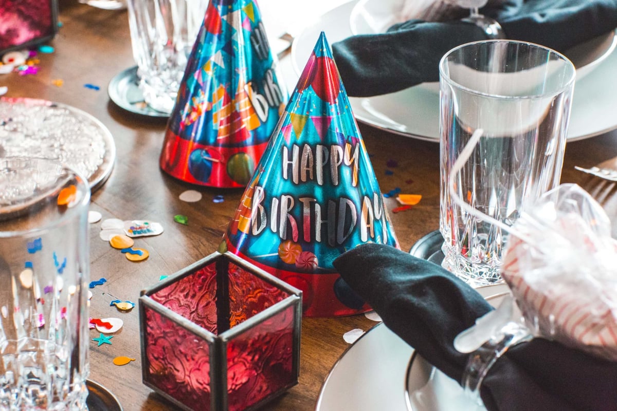 Partydekoration für einen Geburtstag