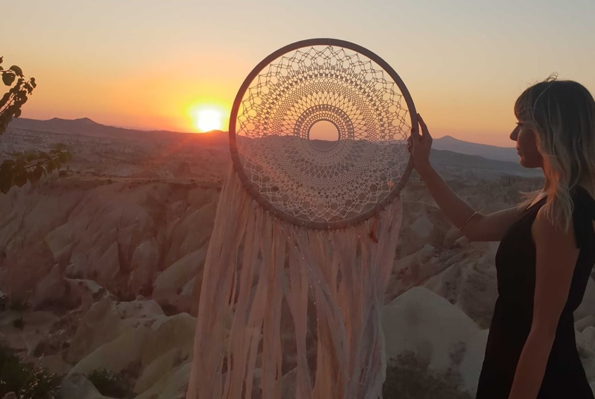Traumfänger Hochzeitsdekorationen, Traubogen im Boho Stil