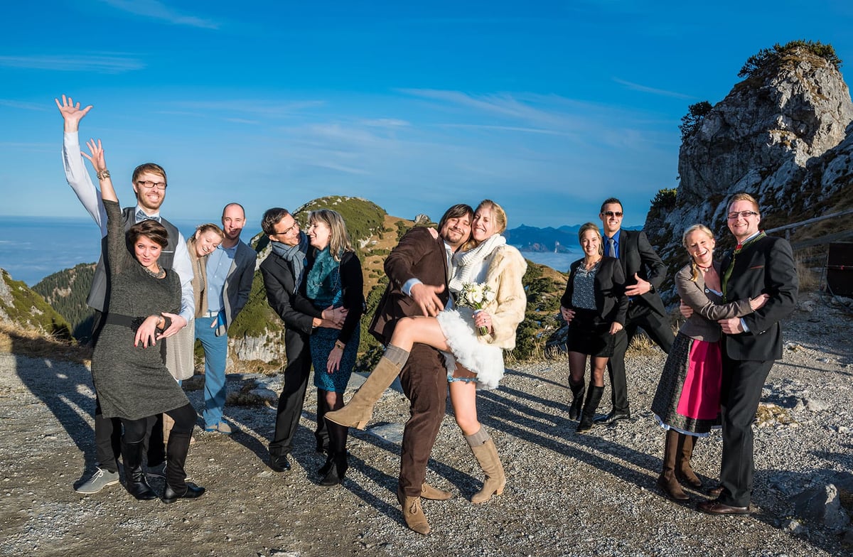lockeres-Gruppenfoto