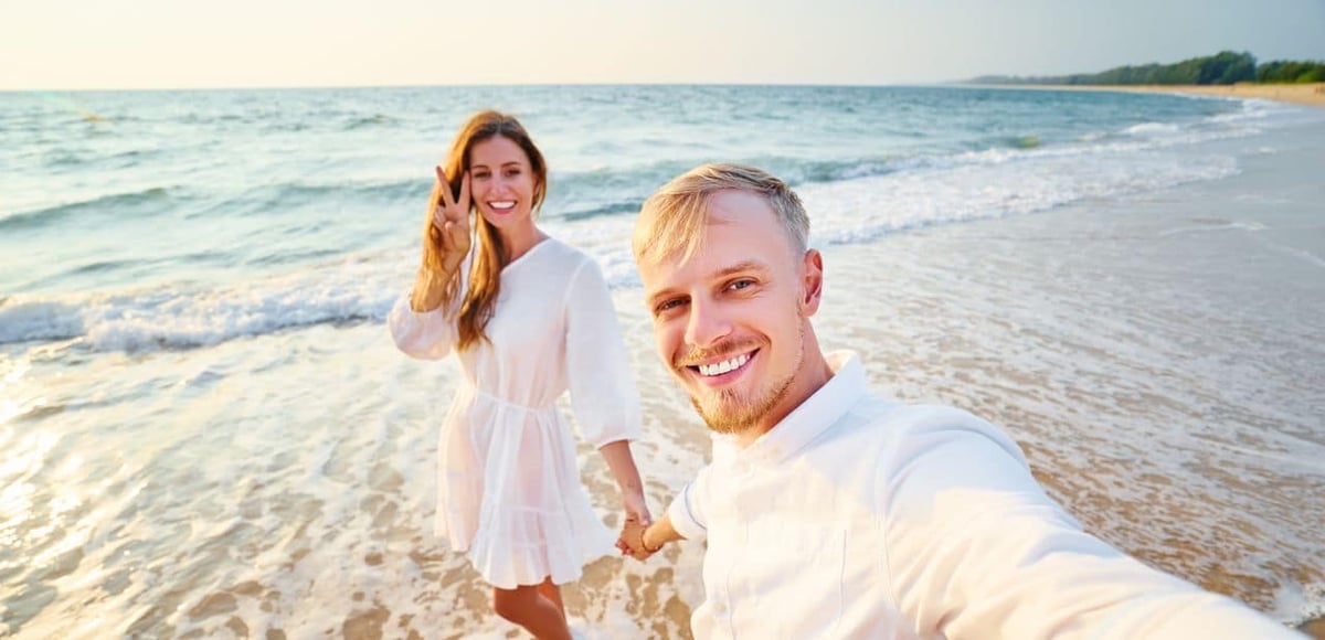 Pärchen am Strand