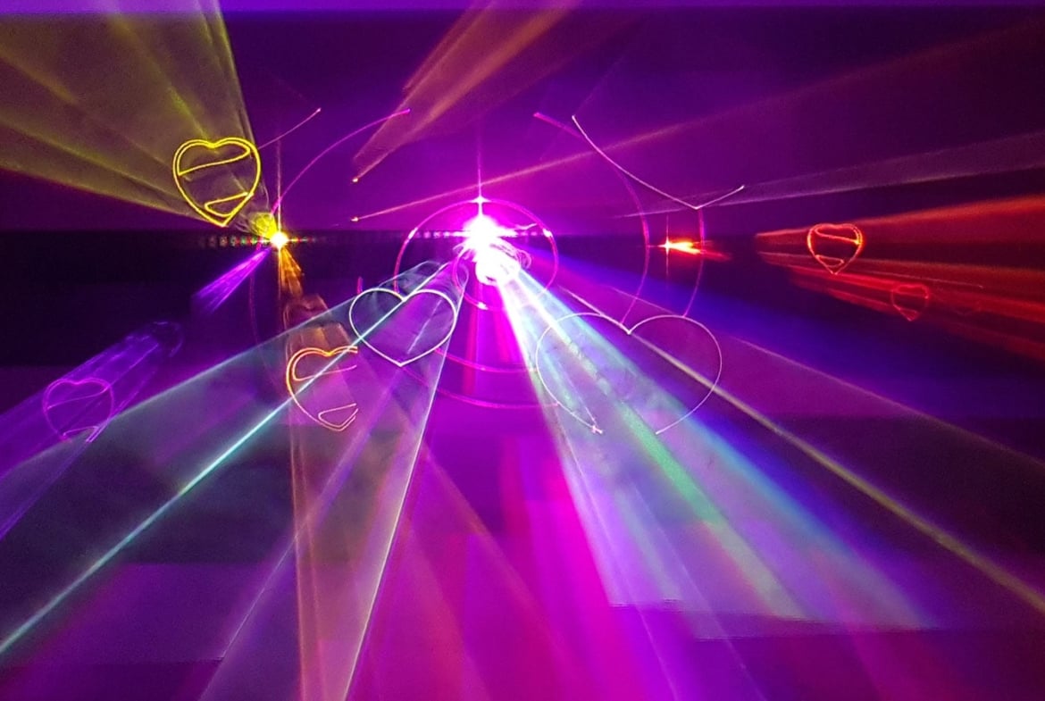 Lasershow zur Hochzeit